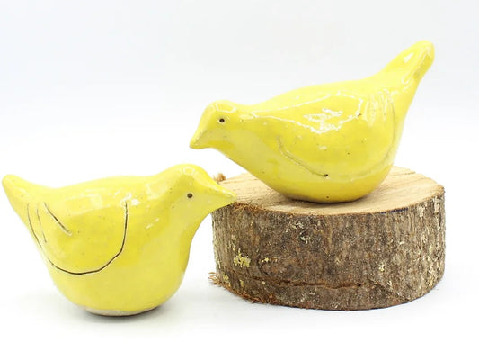 Love Birds Golden - Ceramic