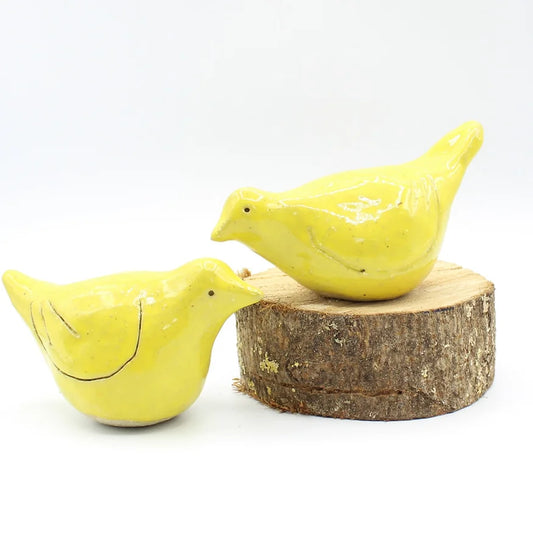 Love Birds Golden - Ceramic