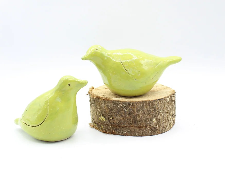 Love Birds Lime Green - Ceramic