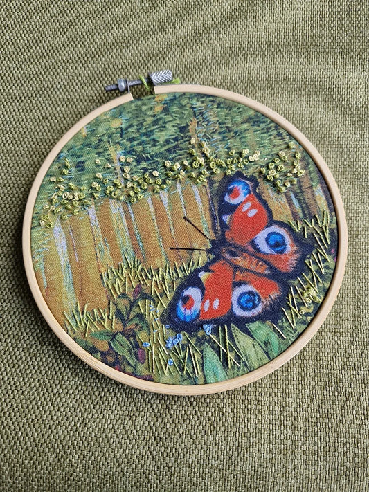 Summer Butterfly Hoop