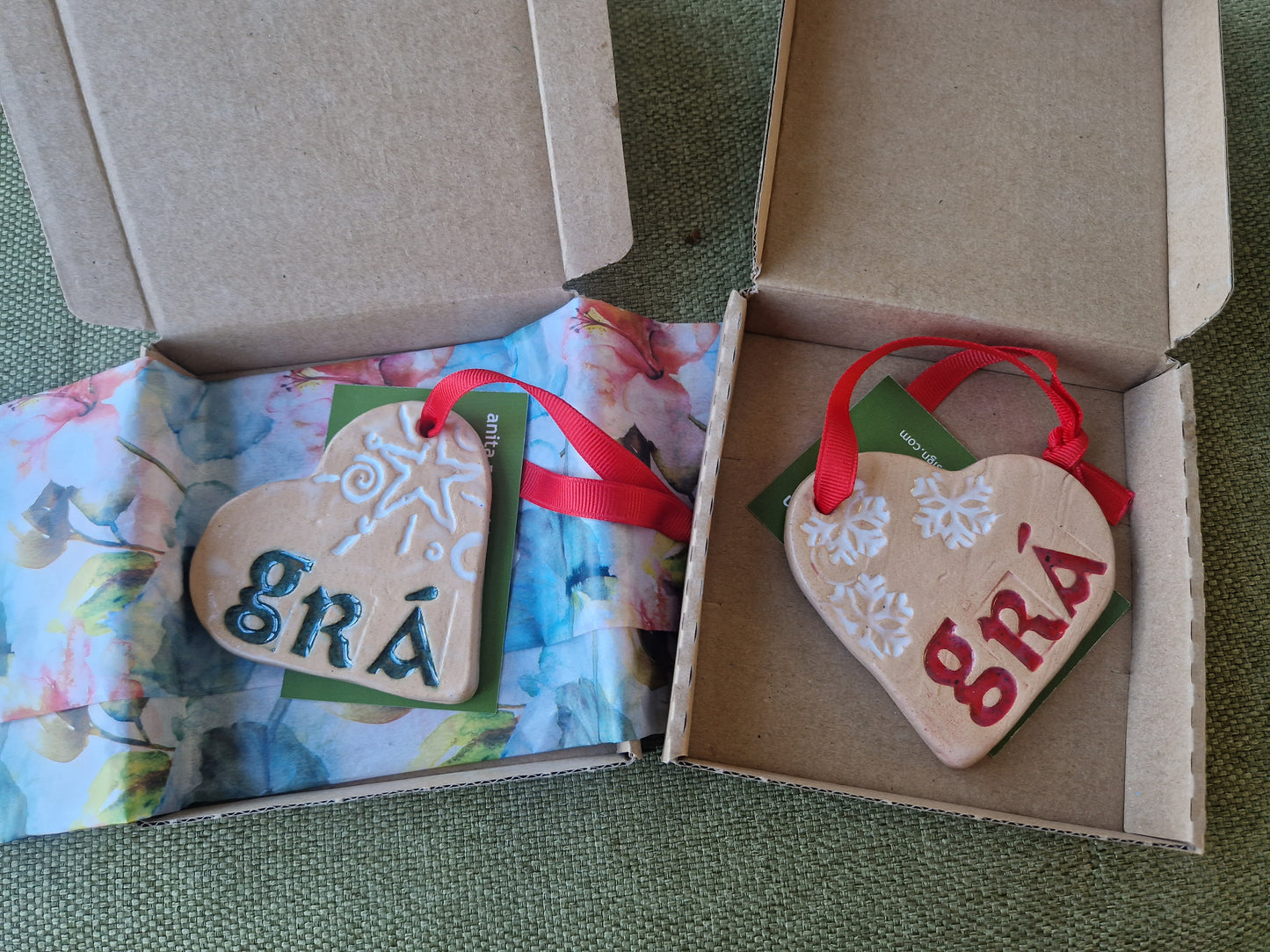 Grá Christmas Heart Decoration