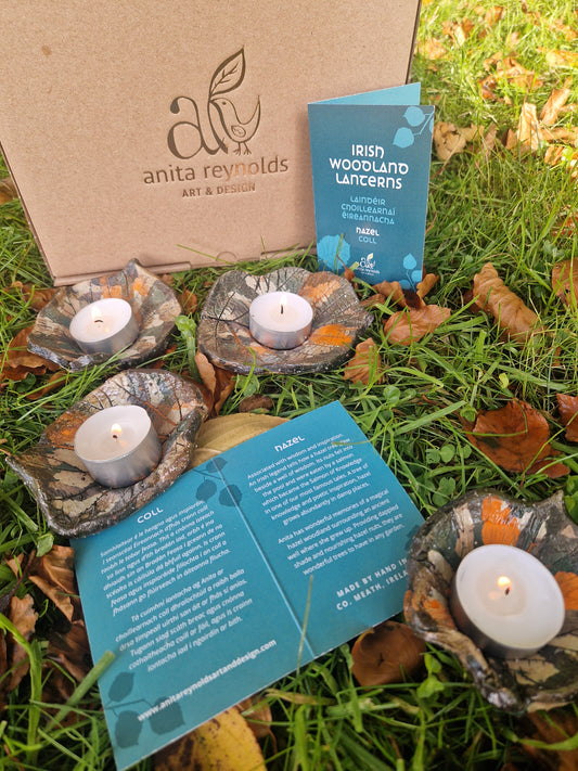 Irish Woodland Candleholders