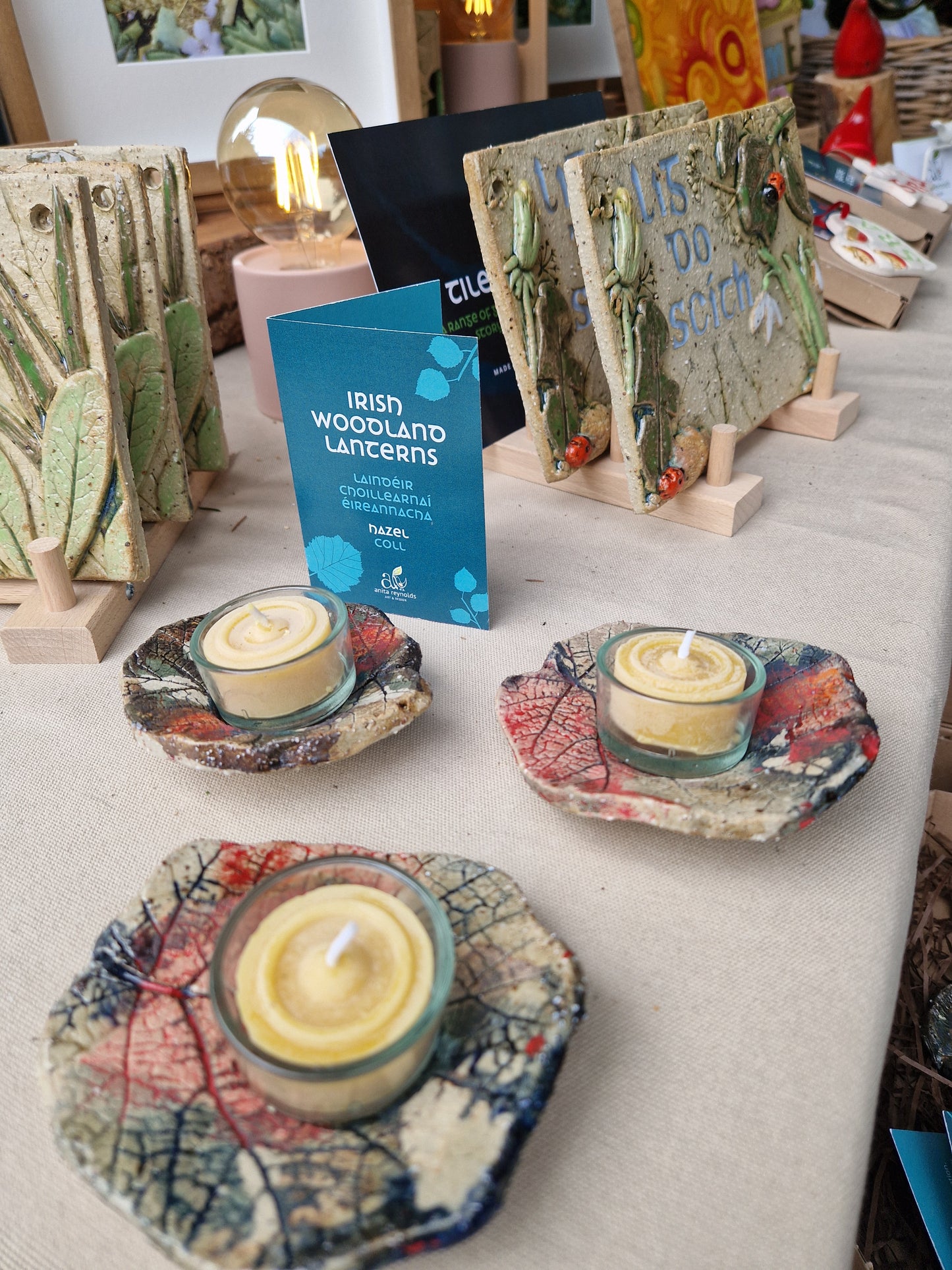 Irish Woodland Candleholders