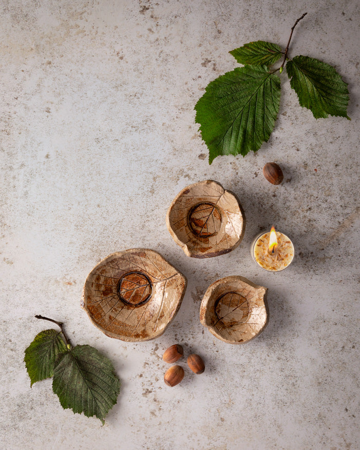 Irish Woodland Candleholders